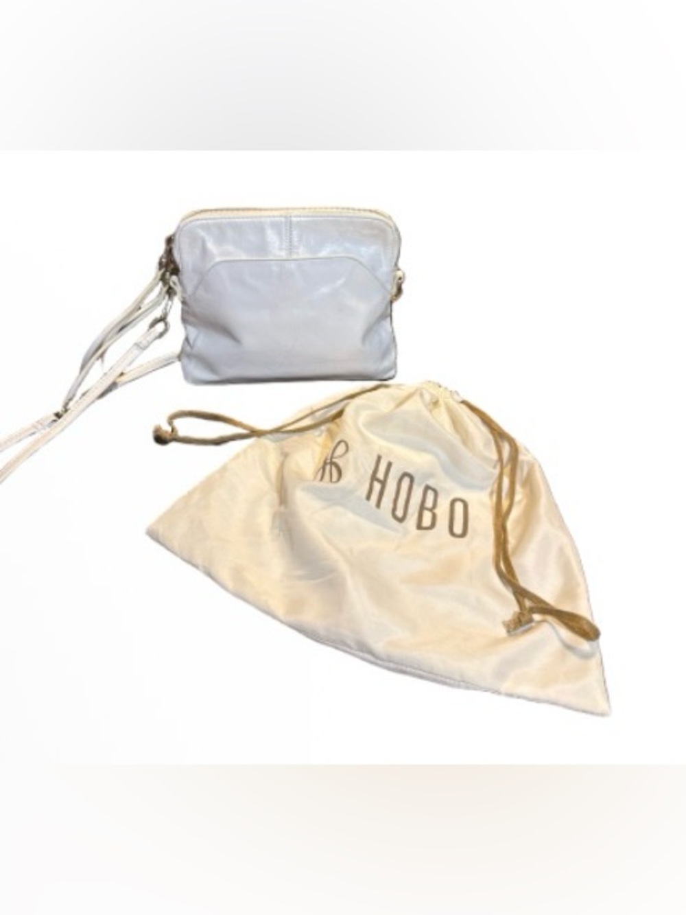 Hobo Cassie  White  leather Crossbody Bag
